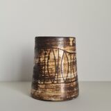 Ceramic Vase by Jacques Pouchain for Atelier Dieulefit, 1960s / Mid-Century / collection/ French ceramics