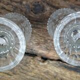 Verre a pied gravé véritable Bohème Tchécoslovaque