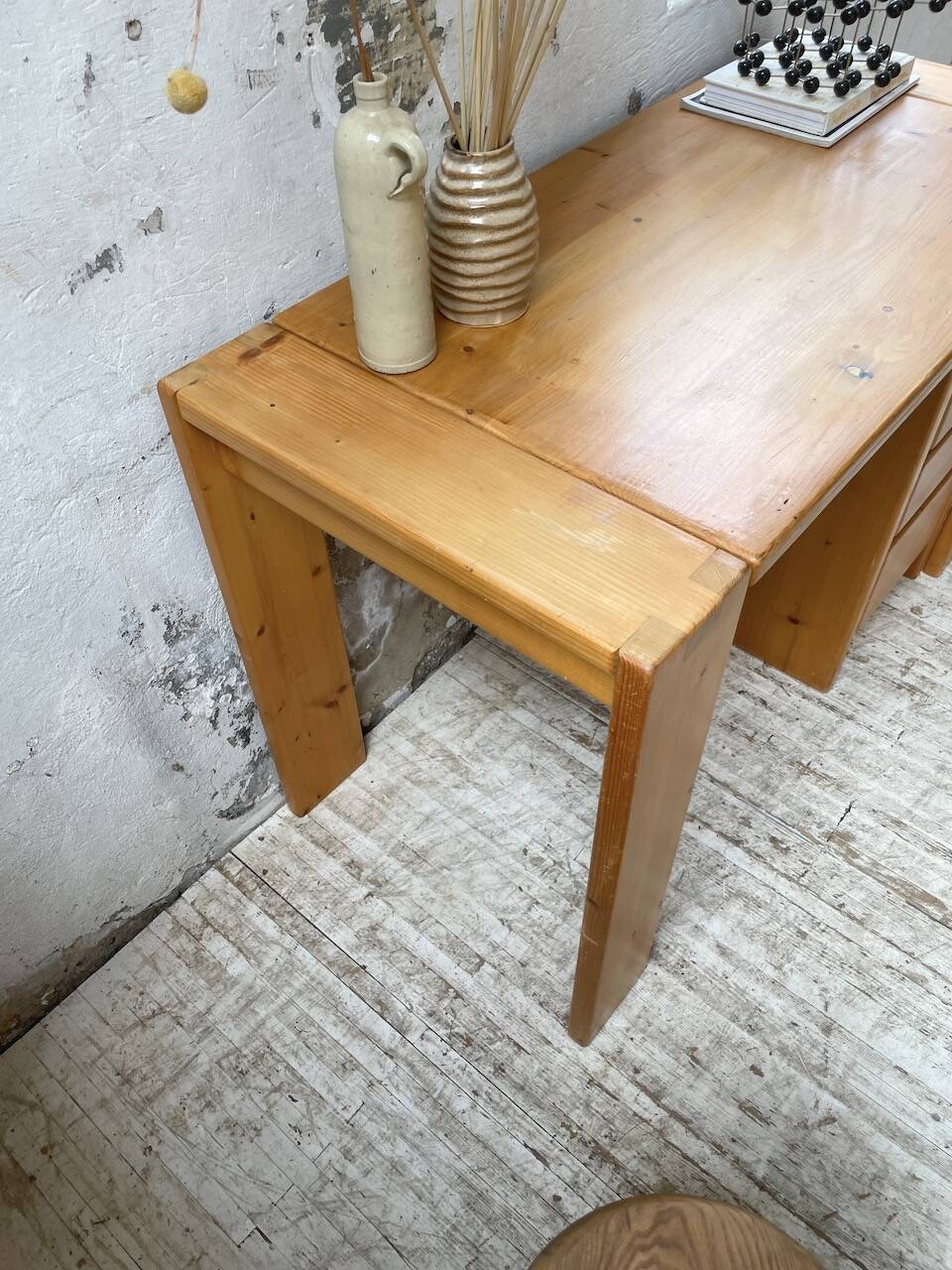 1970s pine desk