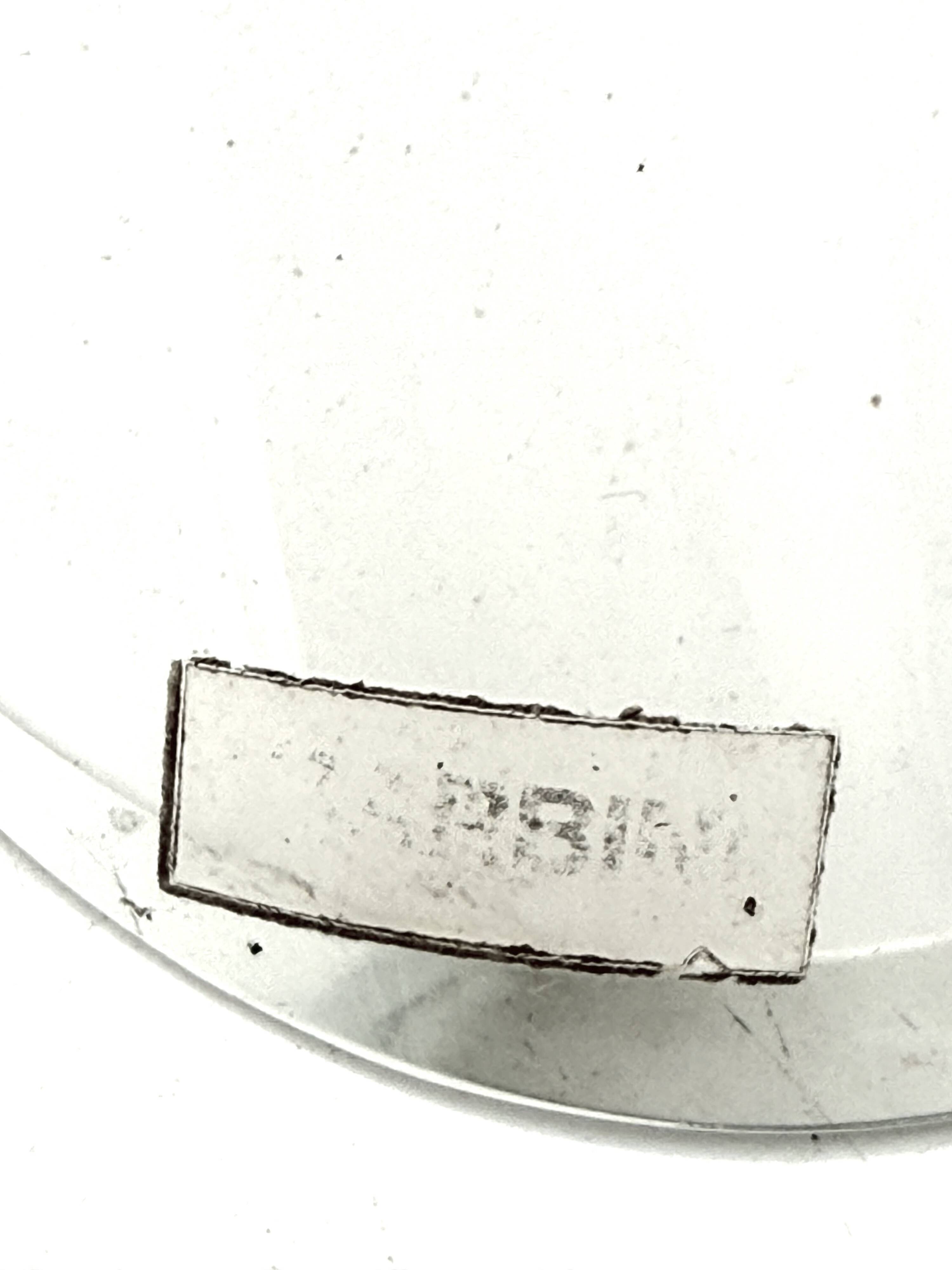 Lampe sculpturale en verre de Murano blanc, Barbini Italie 1970