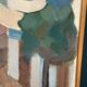 Original  Swedish Oil on Canvas – “Rhodes” by L. Wilton –  Dated 1962