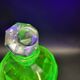 Val Saint Lambert “Montmartre” shaker / karaf met 2 glazen in uraniumglas c
