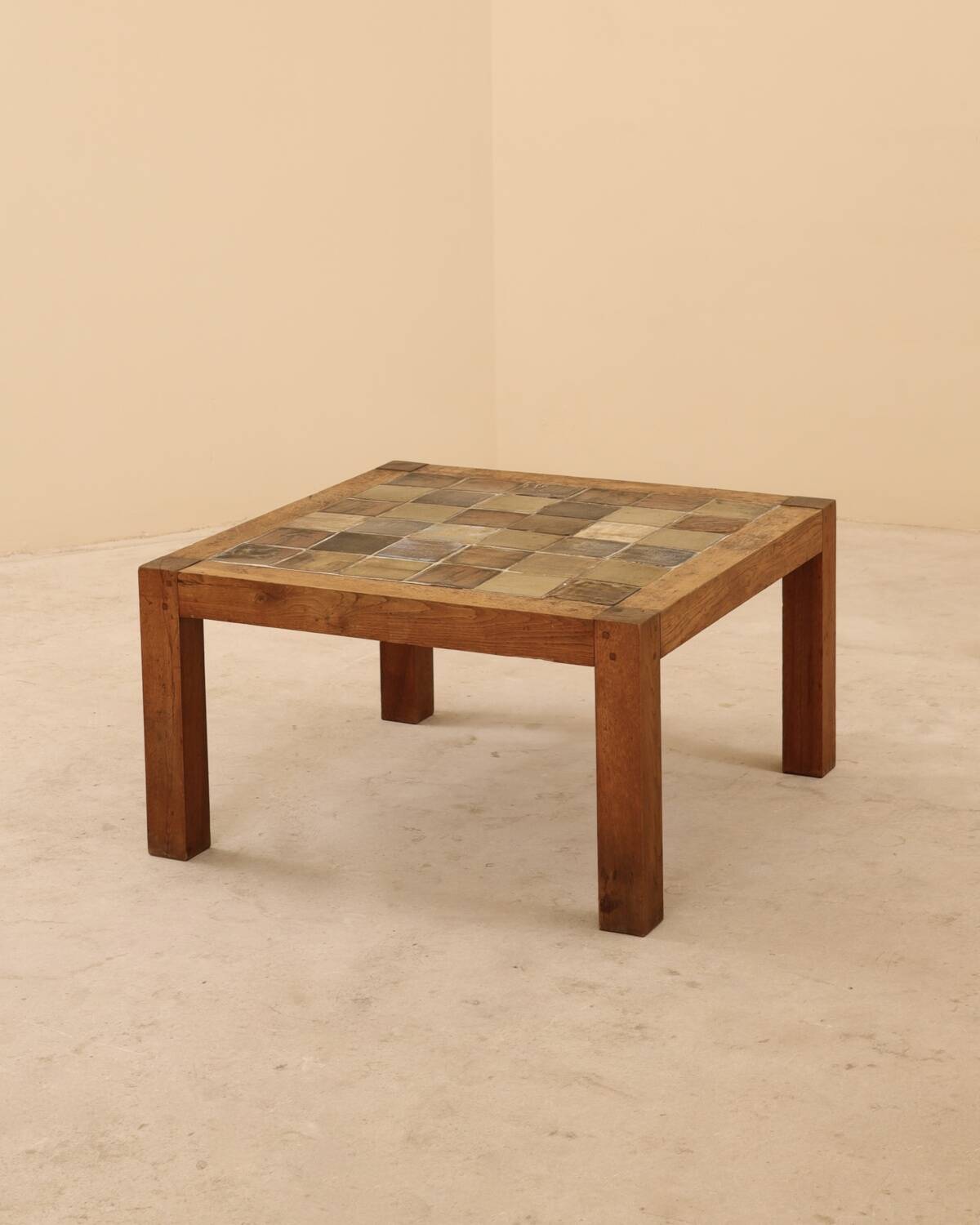 Glazed ceramic coffee table, Jean-Michel Doix, France, 1980s