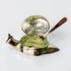 Vintage Italian snail butter dish, silver-plated, 1970s