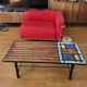 Madoura Jouver Coffee Table Wood and Ceramic Scandinavian Design France 1960