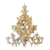 Contemporary Venetian "Ca Rezzionico" Gold Murano Glass Chandelier