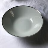 Bavaria salad bowl with hand-painted silver border