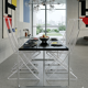 4 wire chairs by Till Behrens for Schlubach