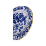 Large Delft Earthenware Plate from the 18th Century