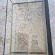 Showcase, antique table display in iron and glass