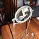 Mirror/psyche jewelry holder