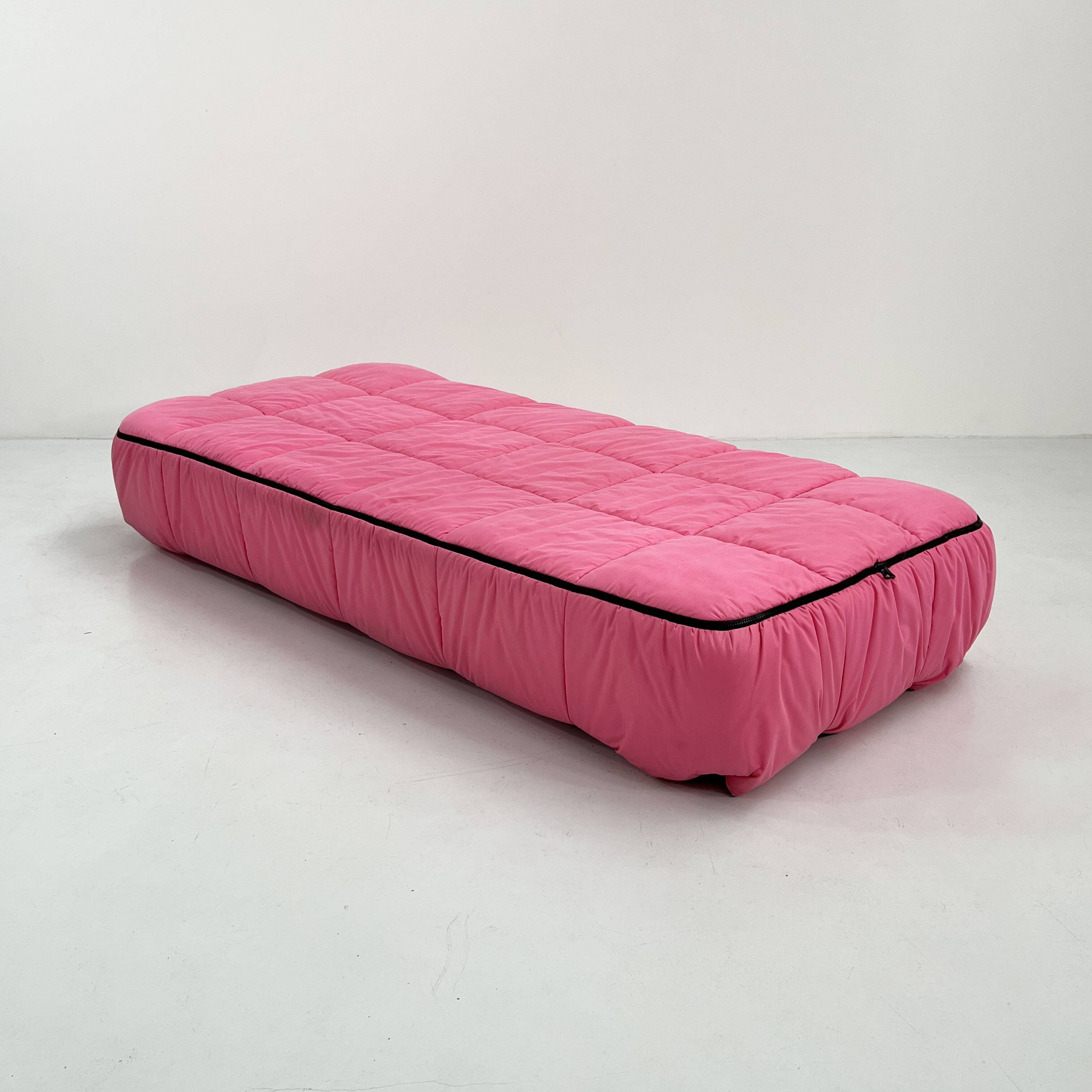 Canapé-lit rose par Cini Boeri pour Arflex, 1970