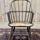 19th century English armchair in 19th century elm and beech