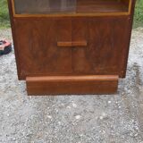 Art deco walnut showcase
