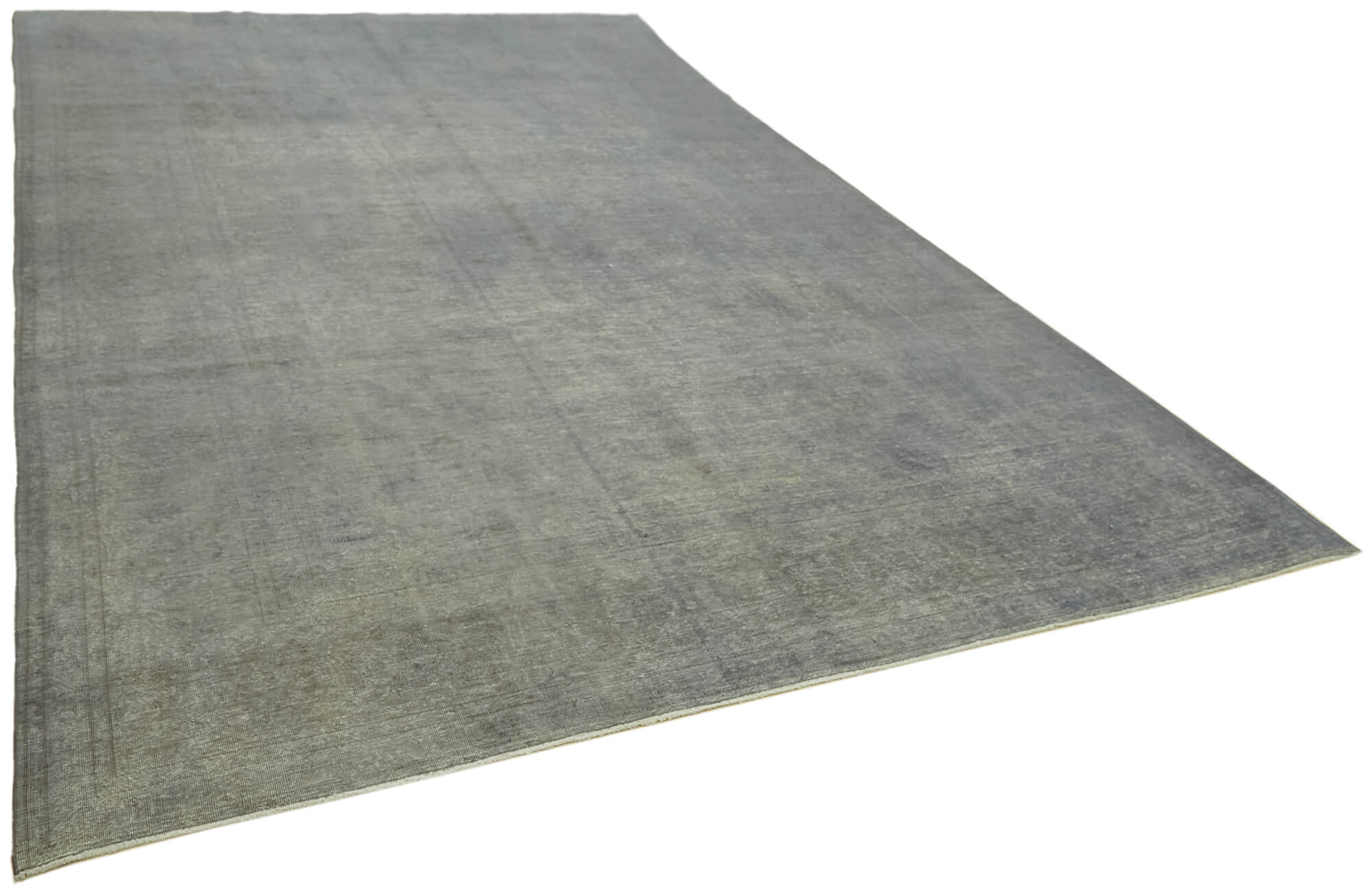 Handmade oriental contemporary 1980s 284 cm x 418 cm grey wool carpet
