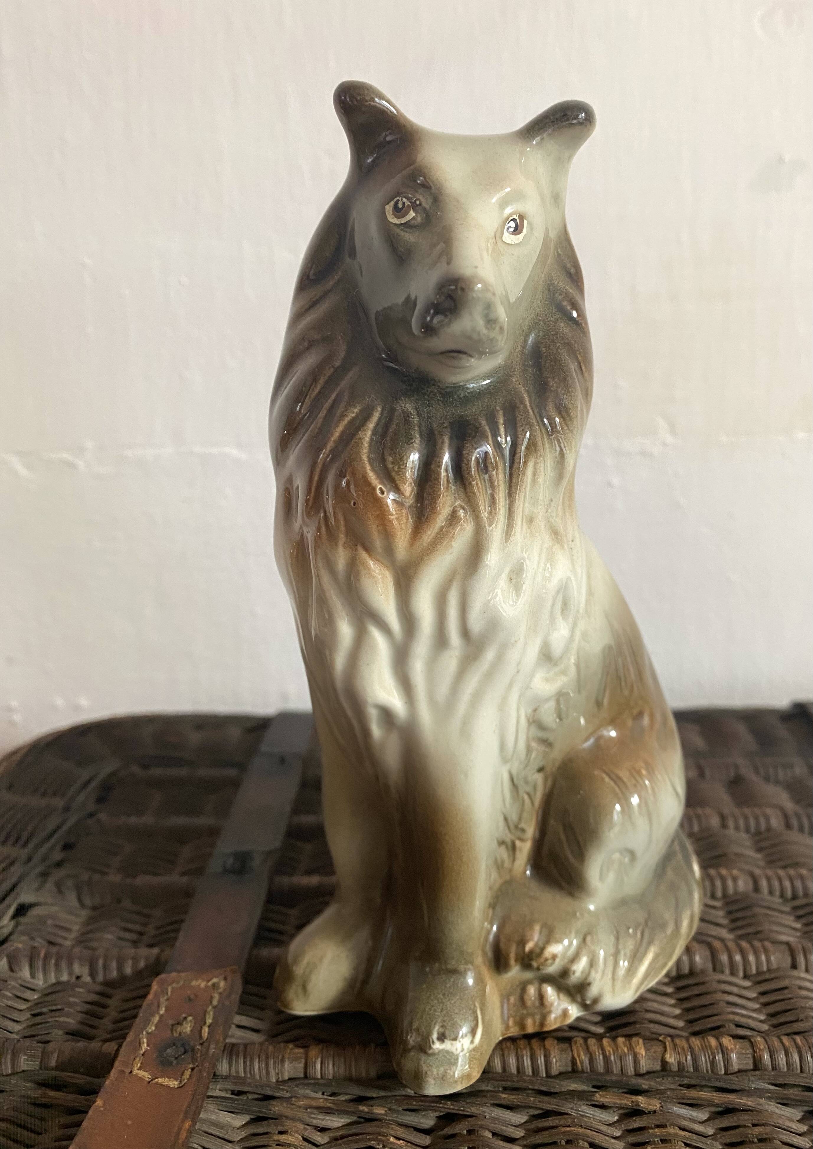 Vintage ceramic dog