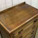 1950s English Art Deco oak chest of drawers