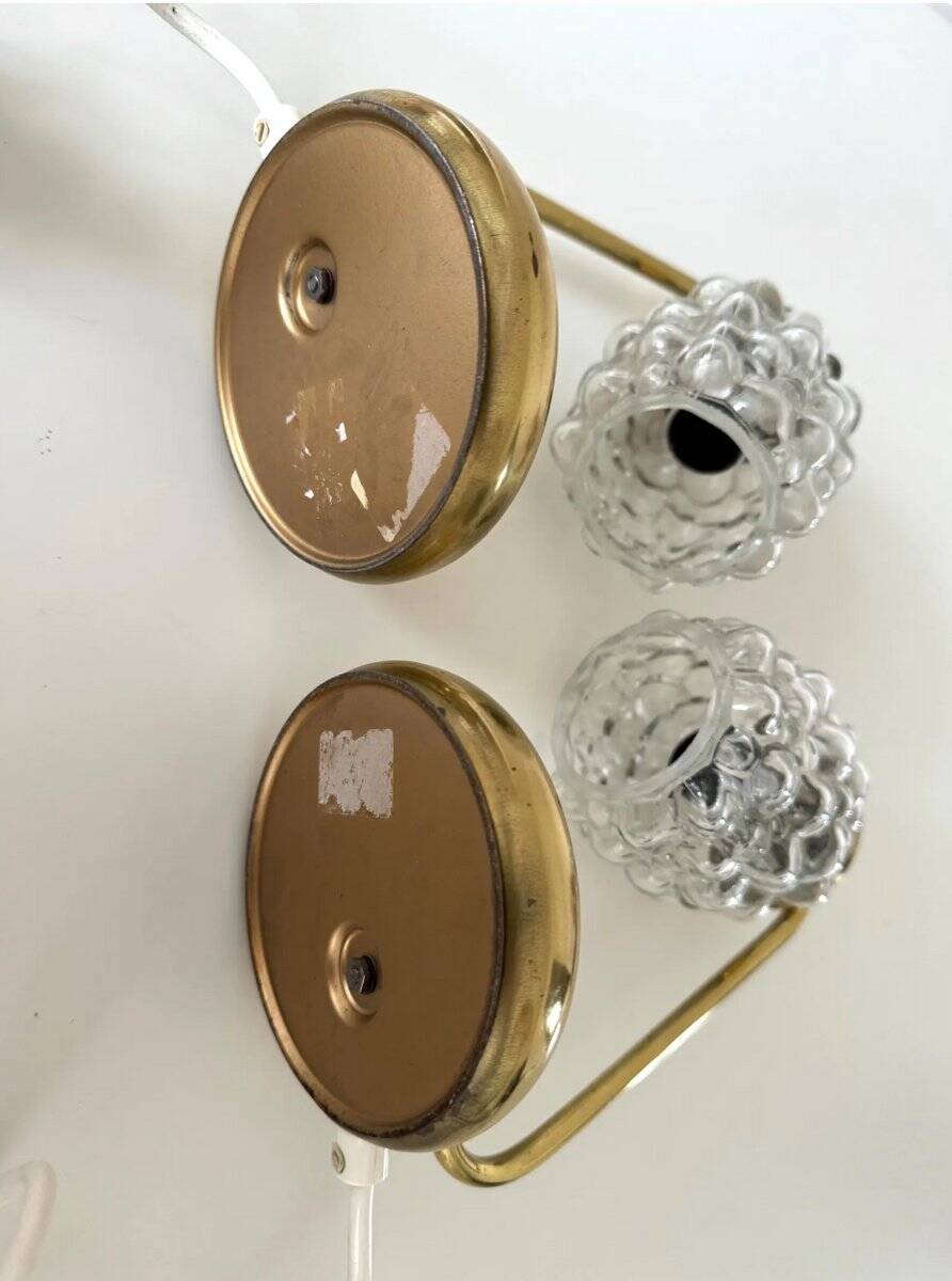 Helena Tynell, table  lamps, Glashütte Limburg, germany 1960s, set of 2