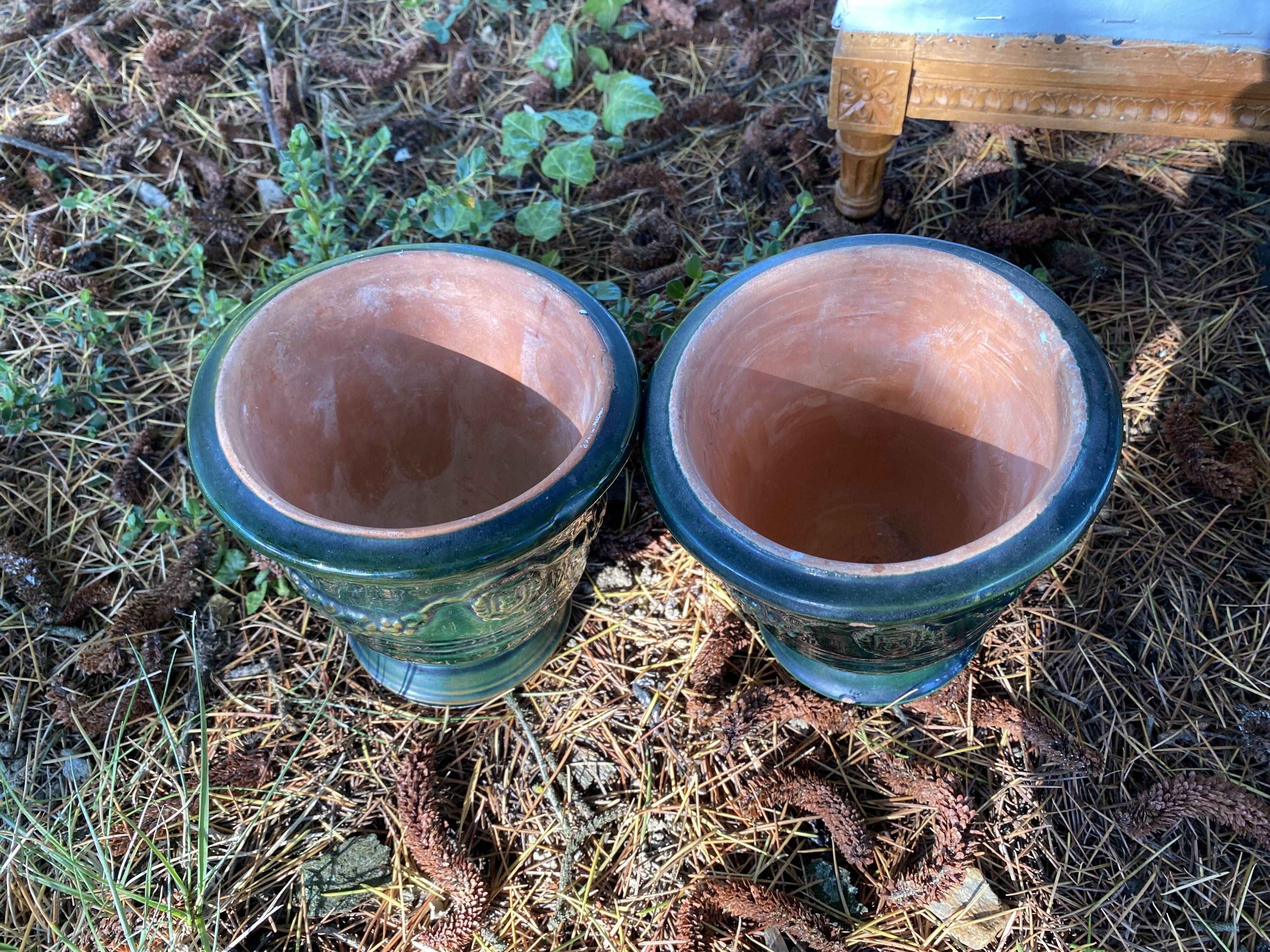 2 mini amphoras "Anduze"