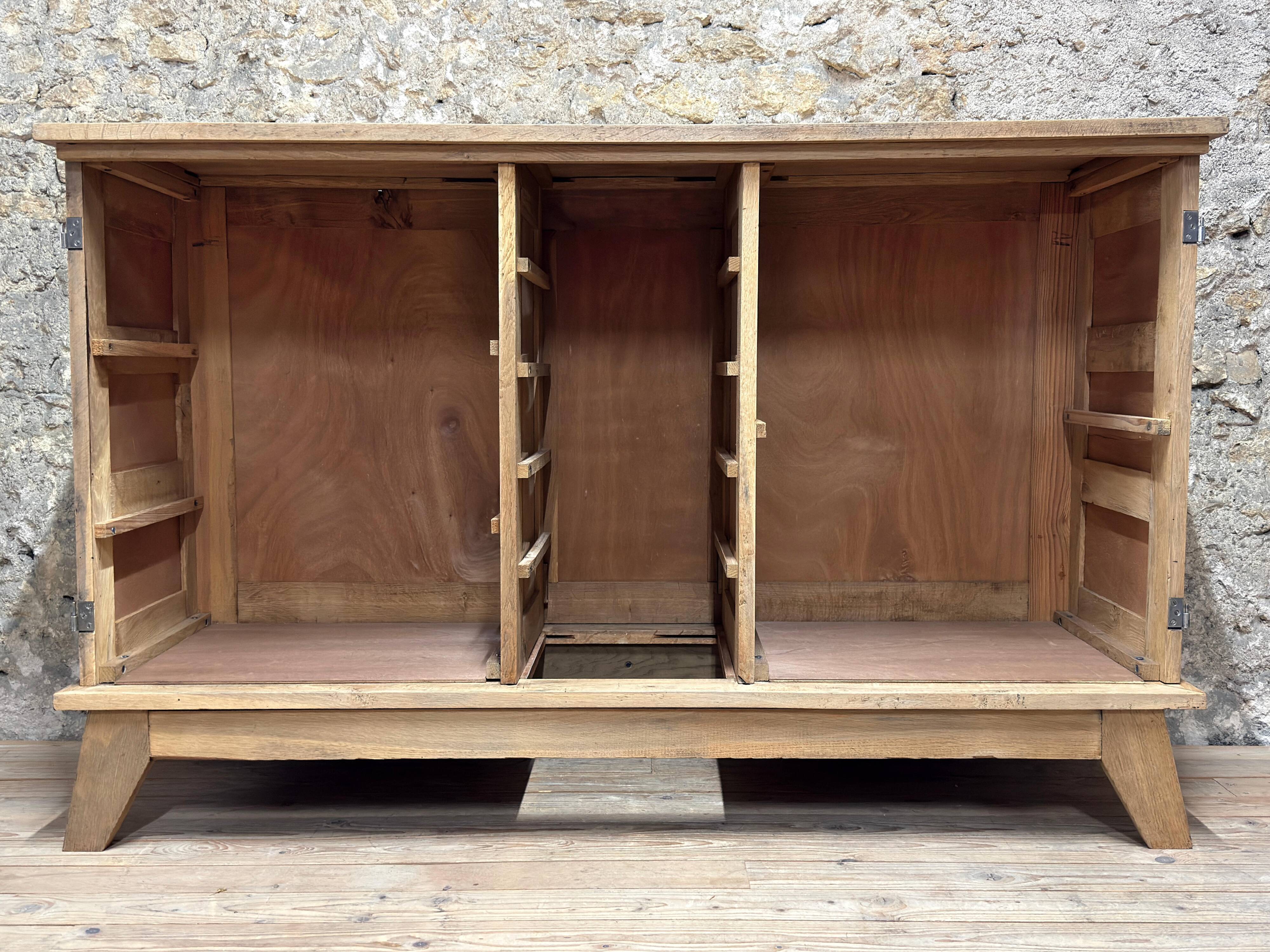 Buffet Very René Gabriel - Raw Oak - Reconstruction Furniture - Year