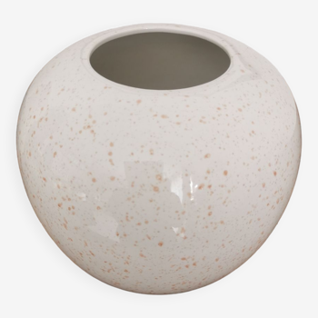 Vase boule tacheté en céramique