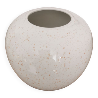 Vase boule tacheté en céramique