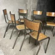 Set of 6 school chairs