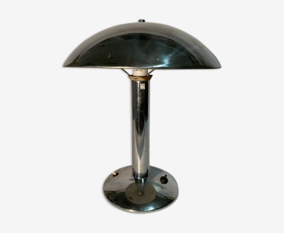 Lampe de bureau aux champignons chromés par Prokop Miloslav années 1930
