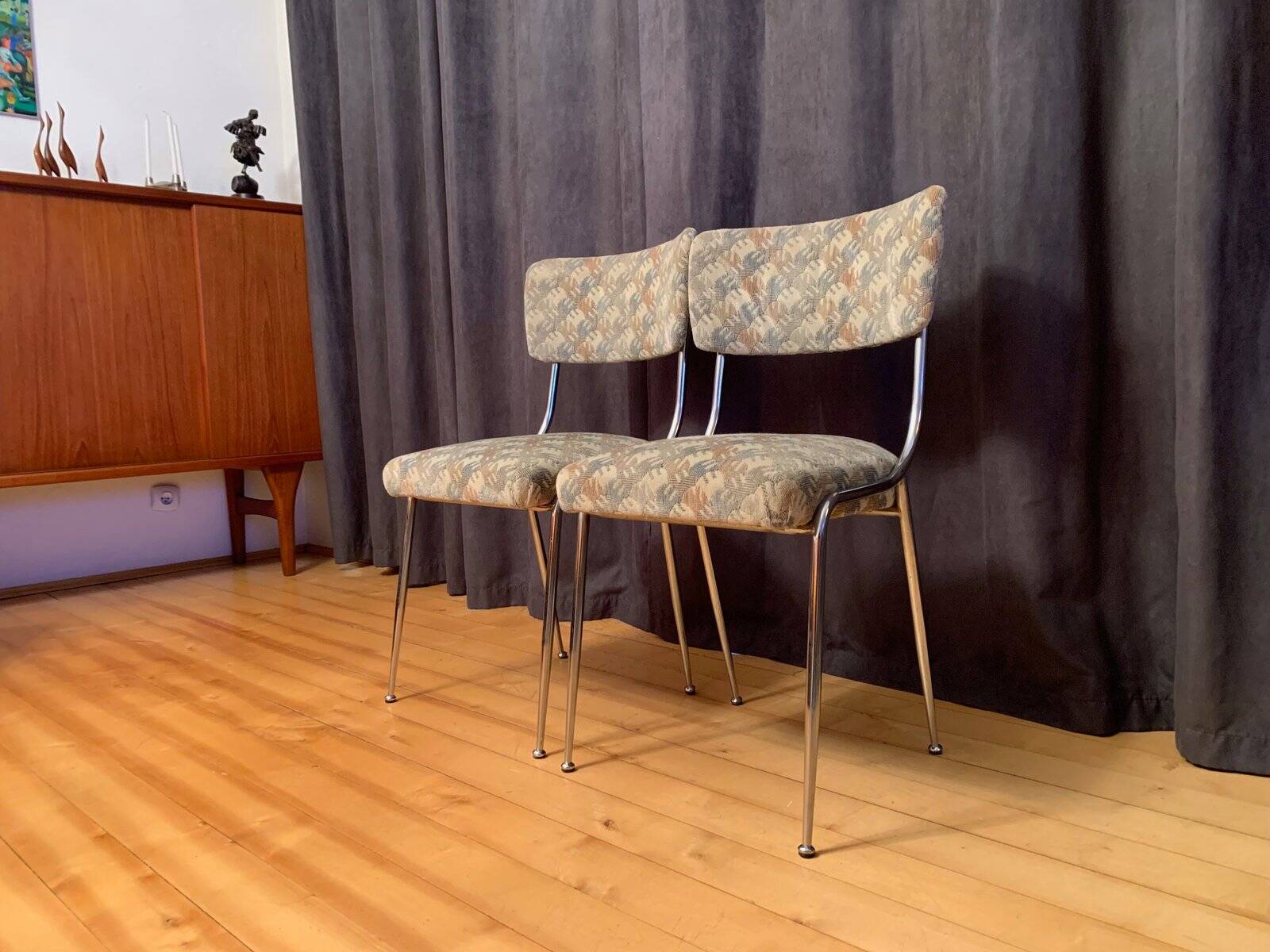Set of vintage Italian chairs, 1950s
