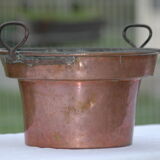 Cache pot en cuivre (fleur)