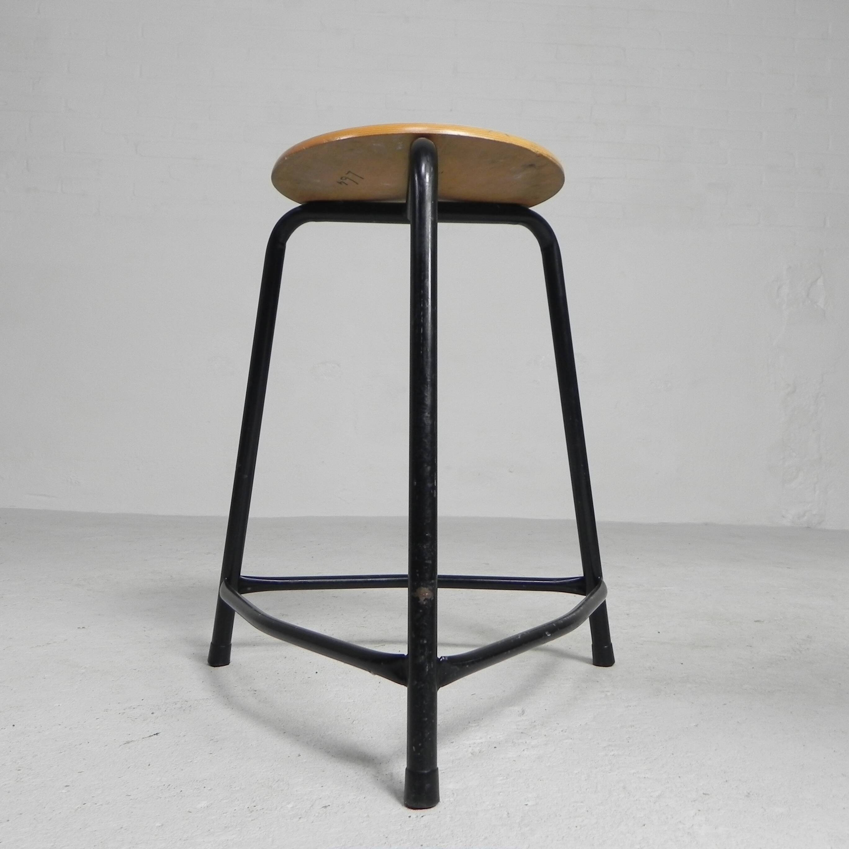 Industrial stackable stool, 55 cm high