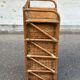 Vintage 1970s rattan and wicker chest of drawers with 4 drawers.