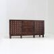 Brutalist Spanish carved sideboard credenza