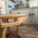 Table à manger Art Déco octogonale en chêne brut