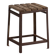 Vintage industrial stool made of pine wood and iron – Central Europe, around 1950