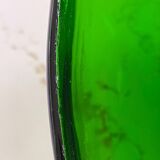 Transparent green oval dish