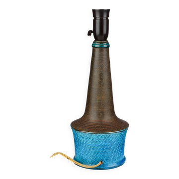 Nils Kahler table lamp in ceramic by Herman A. Kähler, Denmark, 1960 signed.