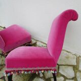 Paire de chauffeuses Napoléon III