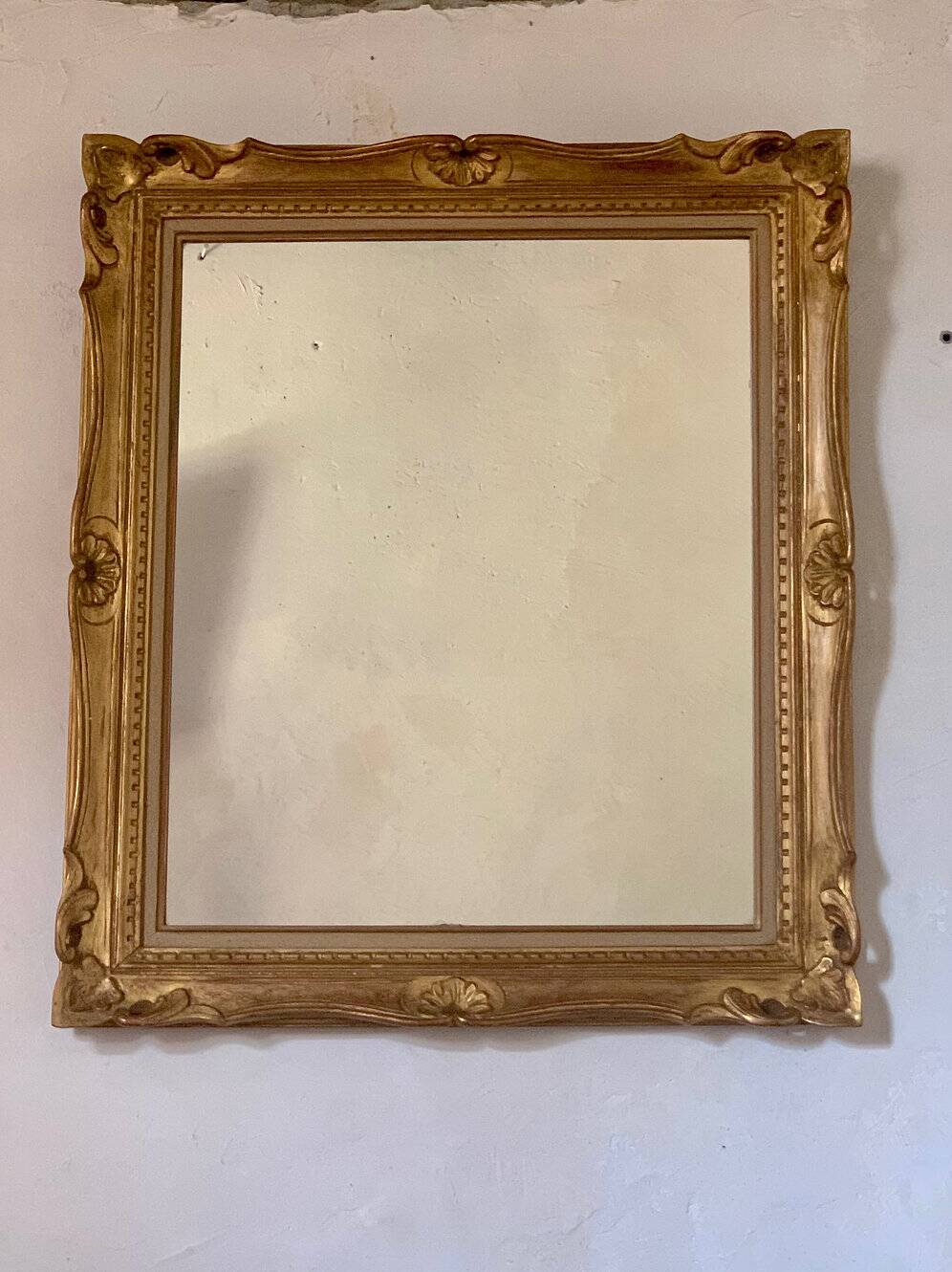 Miroir doré cadre Montparnasse vintage