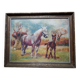 Tableau ancien représentant des chevaux
