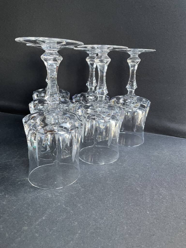 6 water glasses – Cristalleries Royales de Champagne - Bayel