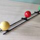 Coat rack steel pateres balls wood