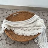 Rare giant oval wicker basket d58