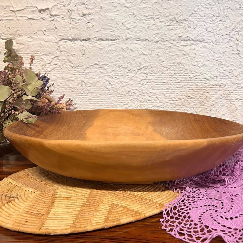 Large wooden dish
