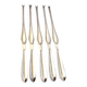 DEETJEN Set of 5 silver-plated lobster picks with pearl handle