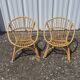2 rattan armchairs for children