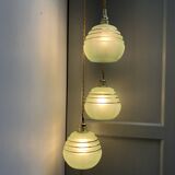 Vintage tulip waterfall pendant light in granite glass