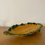 Vintage leaf-shaped dish by Vallauris