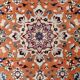 Vintage 1950s Persian Tabriz rug with silk highlights 84cm x 127cm