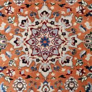 Vintage 1950s Persian Tabriz rug with silk highlights 84cm x 127cm